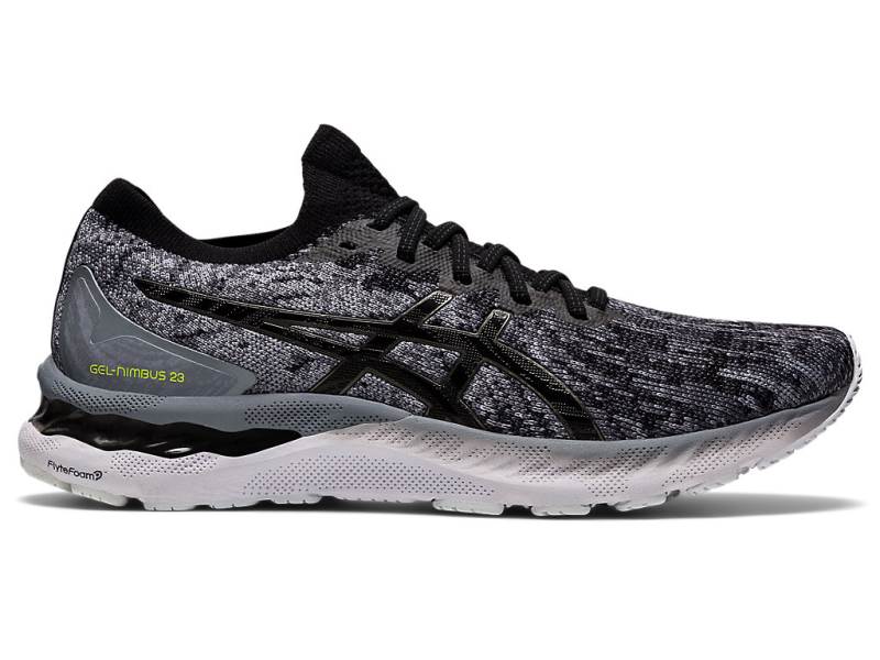 Pánské Běžecké Boty Asics GEL-NIMBUS 23 Knit Černé 05264XAIJ